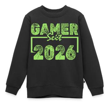 Freak 2026 - Kinder Premium Organic Sweatshirt - Schwarz - Vorne - AI Model Kid Female (0cm)