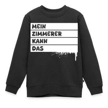 Zimmerer - Kinder Premium Organic Sweatshirt - Schwarz - Vorne - AI Model Kid Female (0cm)