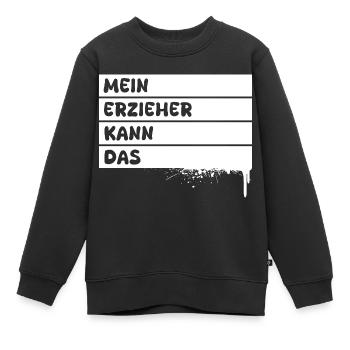 Beruf Erzieher - Kinder Premium Organic Sweatshirt - Schwarz - Vorne - AI Model Kid Female (0cm)