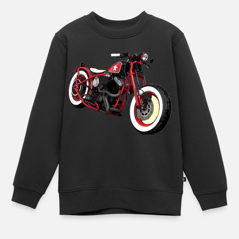 bobber style - Sweat Premium enfant bio - noir