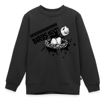 Vögel Nest Mit Vogel - Kinder Premium Organic Sweatshirt - Schwarz - Vorne - AI Model Kid Female (0cm)