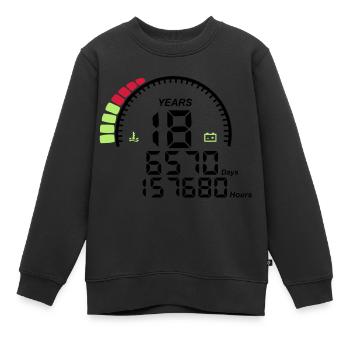 Gegen Jubiläum Jahre 18 Jahre - Kinder Premium Organic Sweatshirt - Schwarz - Vorne - AI Model Kid Female (0cm)