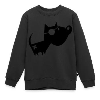 trame! - Sweat Premium enfant bio - noir - Devant - AI Model Kid Female (0cm)