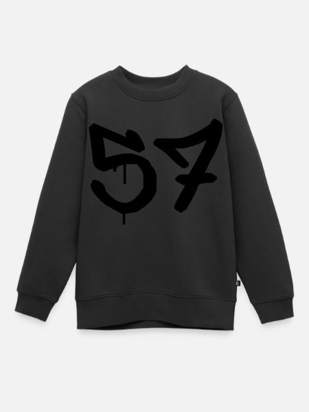 Graffiti: 57 - Sweat Premium enfant bio - noir