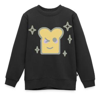 tartinekawaii - Sweat Premium enfant bio - noir - Devant - AI Model Kid Female (0cm)