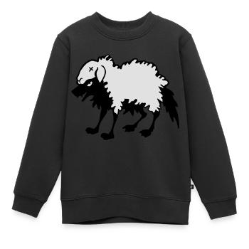 Wolf im Schafspelz - Kinder Premium Organic Sweatshirt - Schwarz - Vorne - AI Model Kid Female (0cm)