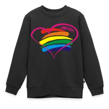 Pride - Kinder Premium Organic Sweatshirt - Schwarz - Vorne - AI Model Kid Female (0cm)