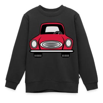 Auto grill Wagen Fahrzeug - Kinder Premium Organic Sweatshirt - Schwarz - Vorne - AI Model Kid Female (0cm)