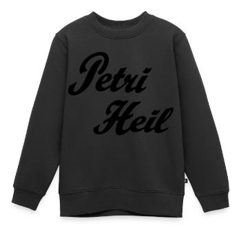 Petri Heil - Kinder Premium Organic Sweatshirt - Schwarz - Vorne - AI Model Kid Female (0cm)