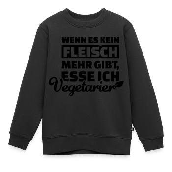 Fleisch - Kinder Premium Organic Sweatshirt - Schwarz - Vorne - AI Model Kid Female (0cm)