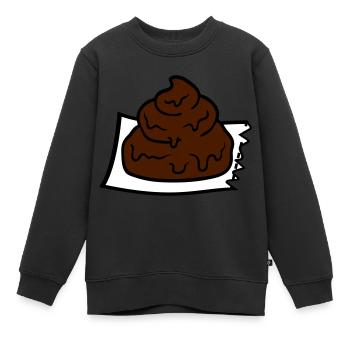 bande dessinée bande dessinée s’est déchiré stueck - Sweat Premium enfant bio - noir - Devant - AI Model Kid Female (0cm)