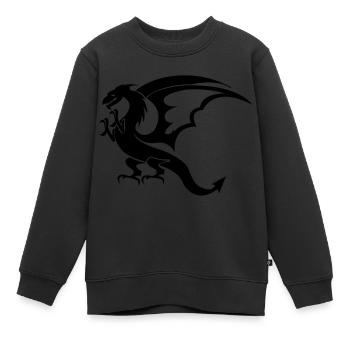 dragon - Kinder Premium Organic Sweatshirt - Schwarz - Vorne - AI Model Kid Female (0cm)