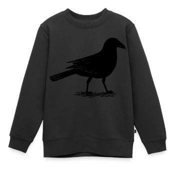 rabe - Kinder Premium Organic Sweatshirt - Schwarz - Vorne - AI Model Kid Female (0cm)