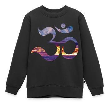 été goa - Sweat Premium enfant bio - noir - Devant - AI Model Kid Female (0cm)