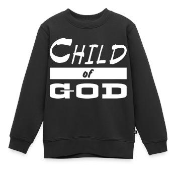 Jésus-Christ Dieu Dieu - Sweat Premium enfant bio - noir - Devant - AI Model Kid Female (0cm)