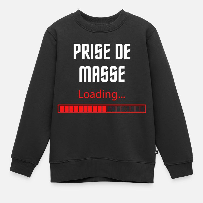 Prise de masse loading - Sweat Premium enfant bio - noir
