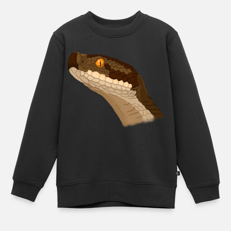 Vipère aspic - Sweat Premium enfant bio - noir