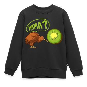 Kiwi rencontre un cadeau kiwi pour un - Sweat Premium enfant bio - noir - Devant - AI Model Kid Female (0cm)