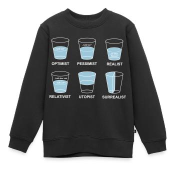 perspektive - Kinder Premium Organic Sweatshirt - Schwarz - Vorne - AI Model Kid Female (0cm)