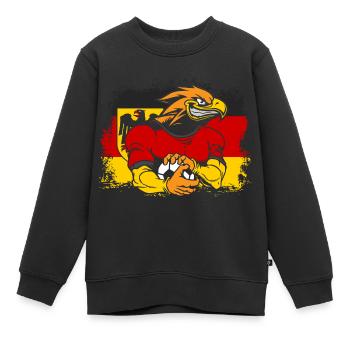 Deutschland - Kinder Premium Organic Sweatshirt - Schwarz - Vorne - AI Model Kid Female (0cm)