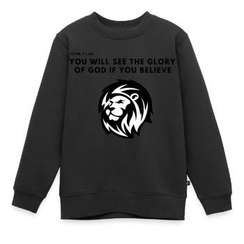 Jesus Christus,Jesus Christus,Jesus Christus,Jesus - Kinder Premium Organic Sweatshirt - Schwarz - Vorne - AI Model Kid Female (0cm)