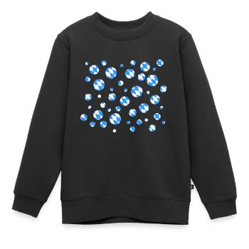 Bayern bayrische Flagge bayern - Kinder Premium Organic Sweatshirt - Schwarz - Vorne - AI Model Kid Female (0cm)