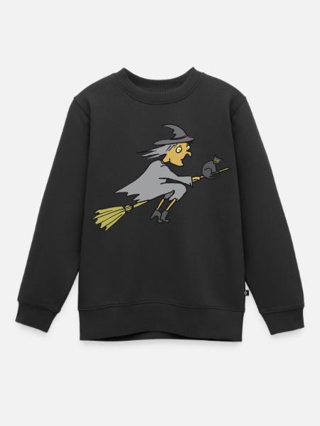 Sorcière, Halloween, sorcière - Sweat Premium enfant bio - noir