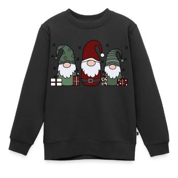 Weihnachtsmann - Kinder Premium Organic Sweatshirt - Schwarz - Vorne - AI Model Kid Female (0cm)