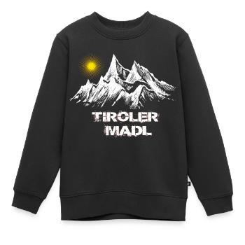Tirol T-Shirt Tiroler Madl - Kinder Premium Organic Sweatshirt - Schwarz - Vorne - AI Model Kid Female (0cm)