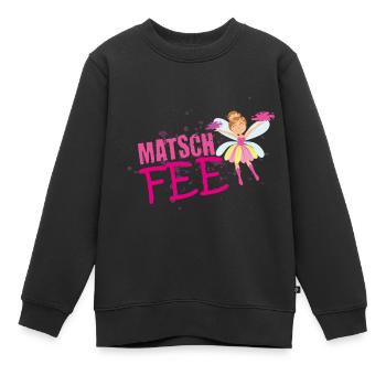 Muddy run shirt mud Matsch Laufshirt Fee Team Frau - Kinder Premium Organic Sweatshirt - Schwarz - Vorne - AI Model Kid Female (0cm)