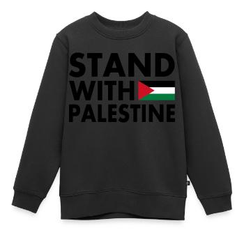 Palestina - Kinder Premium Organic Sweatshirt - Schwarz - Vorne - AI Model Kid Female (0cm)