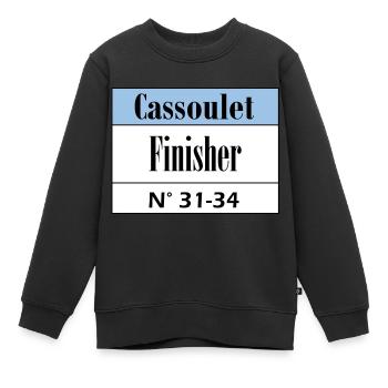 Cassoulet Finisher Languedoc - Kinder Premium Organic Sweatshirt - Schwarz - Vorne - AI Model Kid Female (0cm)