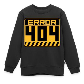 Avertissement d’erreur 404 Shield - Sweat Premium enfant bio - noir - Devant - AI Model Kid Female (0cm)