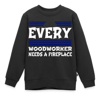 carpenter funny tshirts john carpenter lumber - Kinder Premium Organic Sweatshirt - Schwarz - Vorne - AI Model Kid Female (0cm)