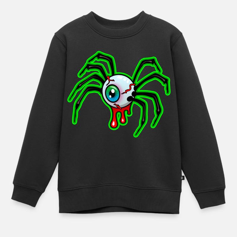 Das Auge von Halloween - Kinder Premium Organic Sweatshirt - Schwarz