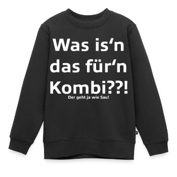 Was is'n das für'n Kombi??! - Kinder Premium Organic Sweatshirt - Schwarz - Vorne - AI Model Kid Female (0cm)