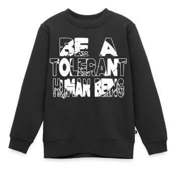 human rights womens rights grl pwr geek - Kinder Premium Organic Sweatshirt - Schwarz - Vorne - AI Model Kid Female (0cm)