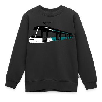 Jokeri Light Rail 15 - Kids Premium Organic Sweatshirt - black - Front - AI Model Kid Female (0cm)