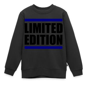 Limited Edition - Kids Premium Organic Sweatshirt - black - Front - AI Model Kid Female (0cm)