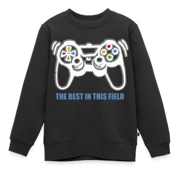 Spielkonsolen-Spieler - Kinder Premium Organic Sweatshirt - Schwarz - Vorne - AI Model Kid Female (0cm)