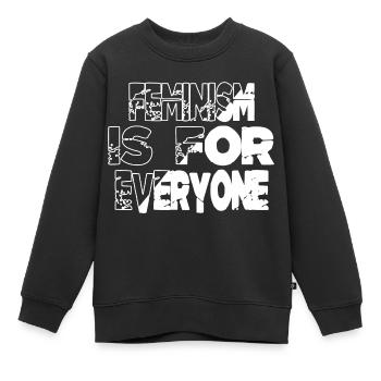 women rights black lives support your local - Kinder Premium Organic Sweatshirt - Schwarz - Vorne - AI Model Kid Female (0cm)