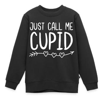 Appelez-moi simplement Cupidon - Sweat Premium enfant bio - noir - Devant - AI Model Kid Female (0cm)