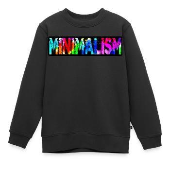 Minimalismus ist eine Bewegung, die im 21. Jahrhun - Kinder Premium Organic Sweatshirt - Schwarz - Vorne - AI Model Kid Female (0cm)