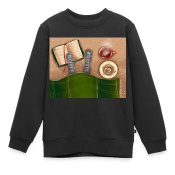 Perfekter Tag - Kinder Premium Organic Sweatshirt - Schwarz - Vorne - AI Model Kid Female (0cm)