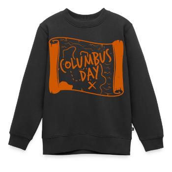 KOLUMBUS-TAG MOMENRY - Kinder Premium Organic Sweatshirt - Schwarz - Vorne - AI Model Kid Female (0cm)