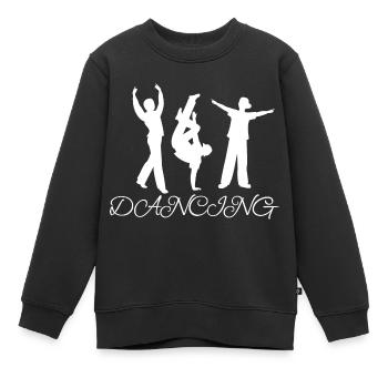 Dancing Dance Music - Kinder Premium Organic Sweatshirt - Schwarz - Vorne - AI Model Kid Female (0cm)