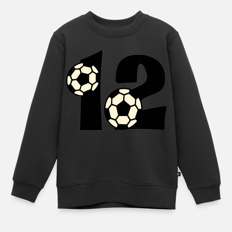 Endlich 12 - Kinder Premium Organic Sweatshirt - Schwarz