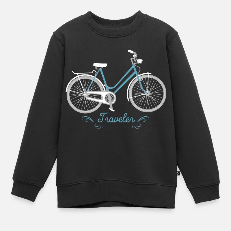 Fahrrad - Kinder Premium Organic Sweatshirt - Schwarz