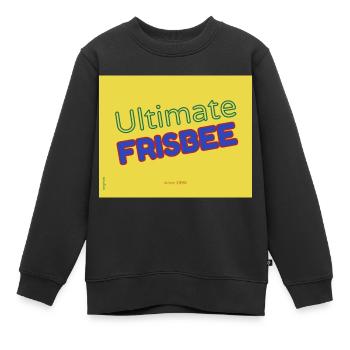 ulti 28 - Sweat Premium enfant bio - noir - Devant - AI Model Kid Female (0cm)