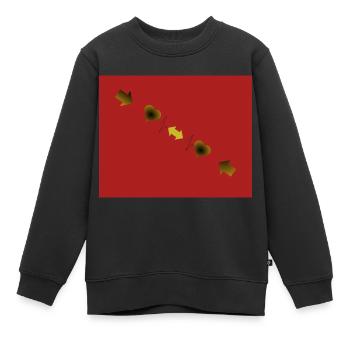 Sentiment d’amour et de vie - Sweat Premium enfant bio - noir - Devant - AI Model Kid Female (0cm)